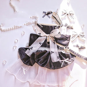 Discover the Bowknot Pet Traction Rope Dress