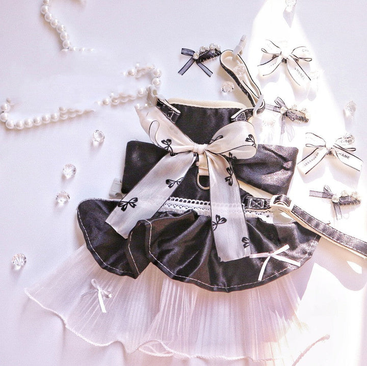 Discover the Bowknot Pet Traction Rope Dress