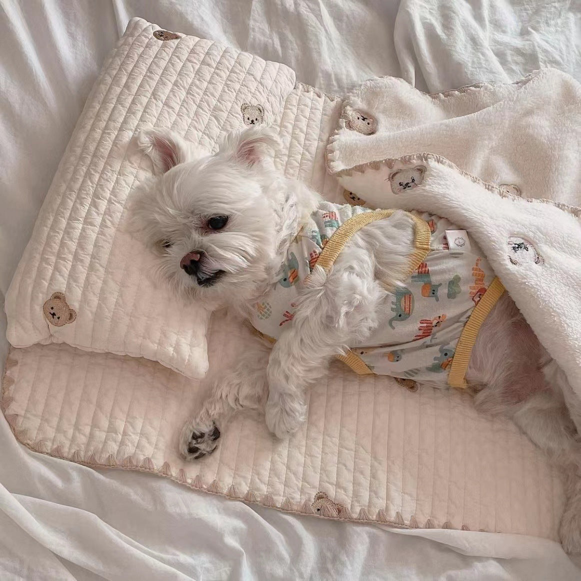 Fashion Square Mat Removable Dog Bed