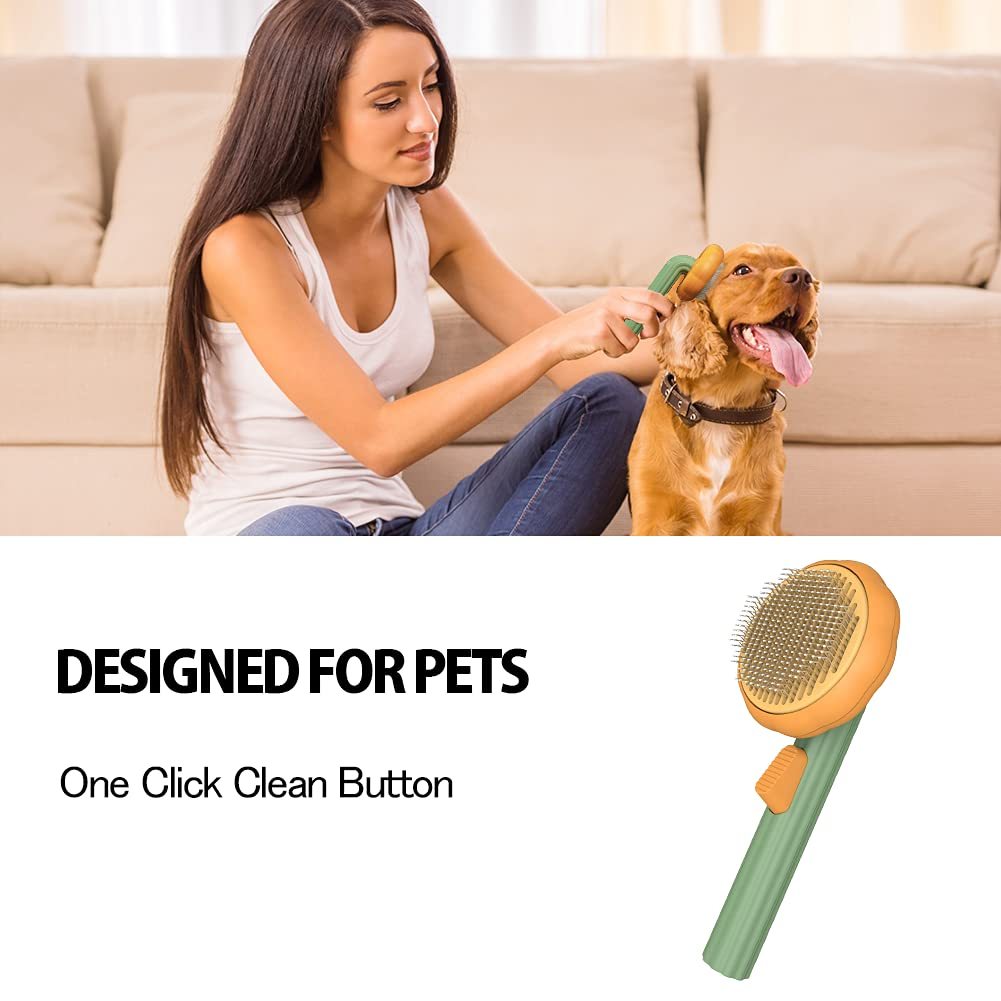 Pet Pumpkin Brush Slicker Brush