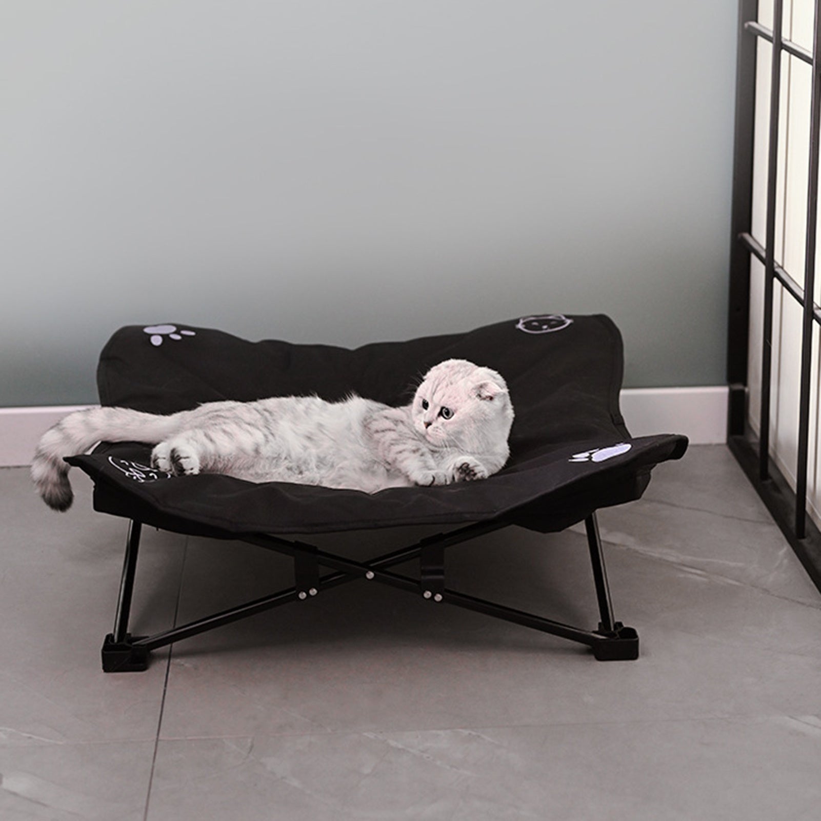 Outdoor detachable pet folding bed