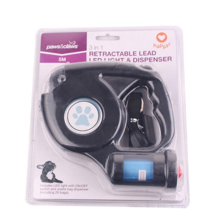 Retractable Dog Leash With Flashlight