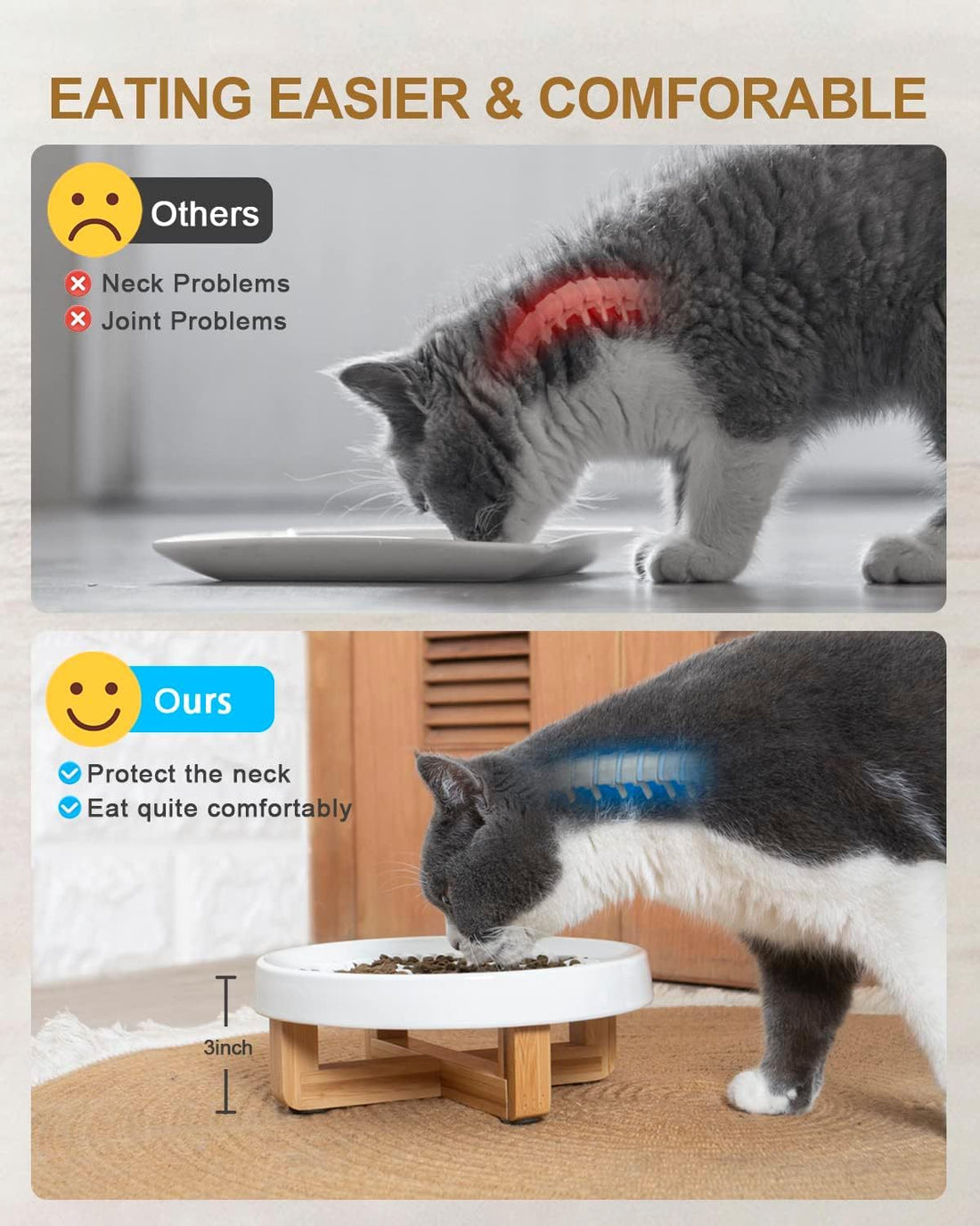 Ceramic Pet Feeder Slow Feed