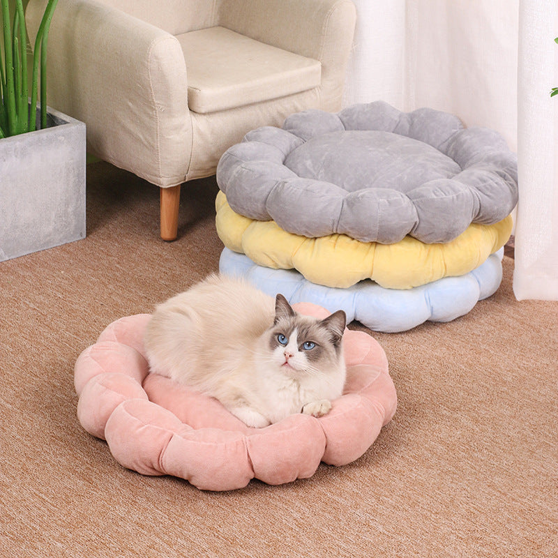 Double Sided Short Plush Soft Cat Beds