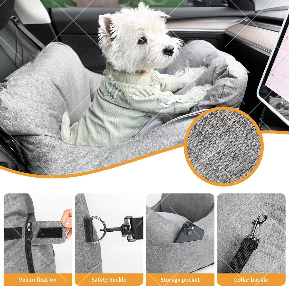 Travel Car Kennel Removable
