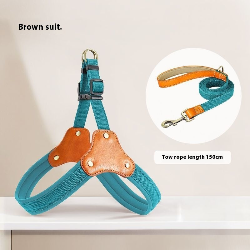 Dog Breast Collar Hand Holding Rope